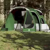 Image de vidaXL Tente de camping tunnel 4 personnes vert imperméable