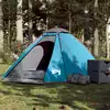 Image de vidaXL Tente de camping à dôme 4 personnes bleu imperméable