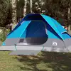 Image de vidaXL Tente de camping à dôme 4 personnes bleu imperméable