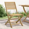Image de vidaXL Chaises pliables de jardin lot de 2 bois massif d'acacia
