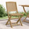 Image de vidaXL Chaises pliables de jardin lot de 2 bois massif d'acacia