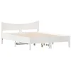 Image de vidaXL Cadre de lit sans matelas blanc 120x200 cm bois de pin massif