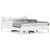 Image de vidaXL Cadre de lit sans matelas blanc 120x200 cm bois de pin massif