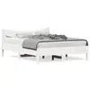 Image de vidaXL Cadre de lit sans matelas blanc 120x190 cm bois de pin massif