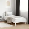 Image de vidaXL Cadre de lit sans matelas blanc 75x190 cm bois de pin massif
