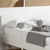 Image de vidaXL Tête de lit blanc 135 cm bois massif de pin