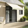 Image de vidaXL Auvent rétractable crème 200x115 cm tissu et acier