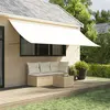 Image de vidaXL Auvent rétractable crème 350x150 m tissu et acier