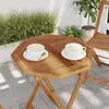 Image de vidaXL Dessus de table 50x50x2,5 cm octogonal bois de teck massif