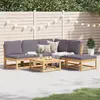 Image de vidaXL Salon de jardin 6 pcs avec coussins bois d'acacia solide