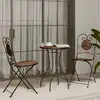 Image de vidaXL Ensemble de bistro mosaïque terre cuite fer et céramique