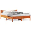 Image de vidaXL Cadre de lit sans matelas cire marron 150x200cm bois pin massif