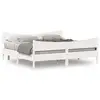 Image de vidaXL Cadre de lit sans matelas blanc 200x200 cm bois massif de pin