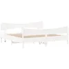 Image de vidaXL Cadre de lit sans matelas blanc 180x200 cm bois massif de pin