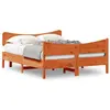 Image de vidaXL Cadre de lit sans matelas cire marron 160x200cm bois pin massif