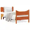 Image de vidaXL Cadre de lit sans matelas cire marron 90x190 cm bois pin massif