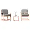 Image de vidaXL Salon de jardin 3 pcs bois massif douglas