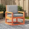 Image de vidaXL Chaise de jardin cire marron 57,5x63x76 cm bois de pin massif