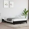 Image de vidaXL Cadre de lit sans matelas noir 120x190 cm tissu