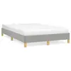 Image de vidaXL Cadre de lit sans matelas gris clair 120x190 cm tissu