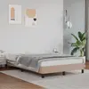 Image de vidaXL Cadre de lit sans matelas cappuccino 120x190 cm similicuir