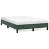 Image de vidaXL Cadre de lit sans matelas vert foncé 120x190 cm velours