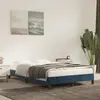 Image de vidaXL Cadre de lit sans matelas bleu foncé 120x190 cm velours
