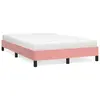 Image de vidaXL Cadre de lit sans matelas rose 120x190 cm velours