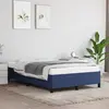 Image de vidaXL Cadre de lit sans matelas bleu 120x190 cm tissu