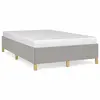 Image de vidaXL Cadre de lit sans matelas gris clair 120x190 cm tissu