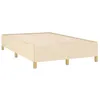 Image de vidaXL Cadre de lit sans matelas crème 120x190 cm tissu