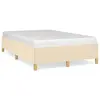 Image de vidaXL Cadre de lit sans matelas crème 120x190 cm tissu