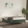 Image de vidaXL Cadre de lit sans matelas vert foncé 120x190 cm velours