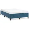 Image de vidaXL Cadre de lit sans matelas bleu foncé 120x190 cm velours