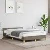Image de vidaXL Cadre de lit sans matelas taupe 120x190 cm tissu