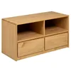 Image de vidaXL Tv-meubel SAUDA 99x43x55 cm massief grenenhout eikenkleurig
