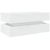 Image de vidaXL Salontafel met LED-verlichting 90x50x40 cm wit
