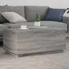 Image de vidaXL Table basse avec lumières LED gris sonoma 90x50x40 cm