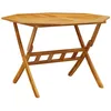 Image de vidaXL Table pliable de jardin Ø110x75 cm bois d'acacia solide