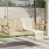 Image de vidaXL Balancelle beige 109x62x40 cm résine tressée