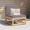Image de vidaXL Salon de jardin avec coussins bois massif d'acacia