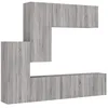 Image de vidaXL Unités murales TV 5 pcs sonoma gris bois d'ingénierie