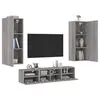 Image de vidaXL Unités murales TV 5 pcs sonoma gris bois d'ingénierie
