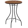 Image de vidaXL Bistrotafel mozaïek Ø50x70 cm keramiek terracottakleurig