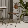 Image de vidaXL Chaises de bistrot pliables lot de 2 terre cuite céramique