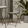 Image de vidaXL Chaises de bistro pliables lot de 2 terre cuite blanc céramique