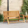 Image de vidaXL Banc Relax Marron 122 x 78 x 73 cm Bois d'Acacia Massif