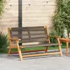Image de vidaXL Mobilier de jardin Gris 122 x 78 x 73 cm Bois d'Acacia Massif