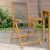 Image de vidaXL Chaises de jardin lot de 2 gris bois d'acacia et polypropylène