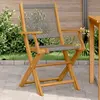 Image de vidaXL Chaises de jardin lot de 2 gris bois d'acacia et polypropylène